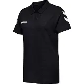 Hummel Hmlgo Baumwolle Polo Woman - black, Größe:XXL