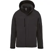 Kariban Herrenparka Softshell wattiert mit Kapuze