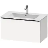 Duravit D-Neo Waschtischunterbau wandhängend, 810x440x462mm, 1 Auszug, mit Griff Diamantschwarz, DE42620BD180000