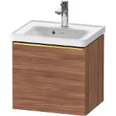 Duravit D-Neo Waschtischunterbau wandhängend, 484x440x372mm, 1 Auszug, mit Griff Gold poliert, DE4248034790000