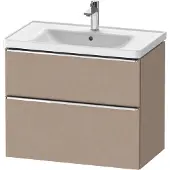 Duravit Waschtischunterschrank D-Neo 78,4x45,2cm, ch/Lein, 1 Schubk., 1 Ausz.