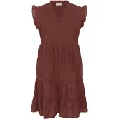Kaffe Midikleid "Damen Kleid KAvalerie", Damen, Gr. 46, N-Gr, braun (henna), Obermaterial: 100% Baumwolle CO., Kleider Midikleid