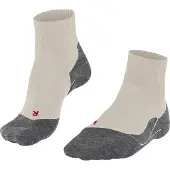 Falke Wandersocken "TK5 Wander Short", Damen, Gr. 35-36, grau (4200, natural), Materialmix, unifarben, Socken Wandersocken, für Freizeitwandern, knöchellange Form, mit flacher Zehennaht