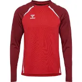 Hummel Herren Langarm Top LEAD 2.0 CREW SWEAT 223748-3713 M - True Red/Maroon - M
