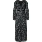Pepe Jeans für Damen. PL9537732 Mayra Kleid schwarz (M), Lässig, Polyester, Langarm