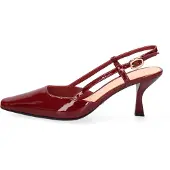Marc Ellis Pumps mit Absatz, hinten offen, aus echtem Leder, schwarz. Elegant und vielseitig