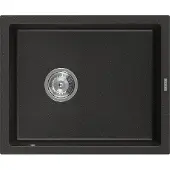 Mexen Pedro 1-Becken-Granit-Spüle 560 x 460 mm, Schwarz/Gold Metallisch - 6508561000-75