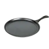 Lodge Grillplatte - Bistecchiera Tonda, Durchmesser 26,67 cm, mit Elch-Logo