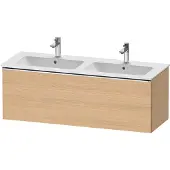 Duravit Waschtischunterschrank D-Neo 128x46,2x44cm, 1 A, wandhängend, chr/Eiche Nat