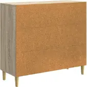 vidaXL Sideboard Sonoma-Eiche 89 x 34,5 x 80 cm Holzwerkstoff