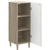 vidaXL Sideboard Sonoma-Eiche 33 x 34,5 x 90 cm Holzwerkstoff