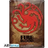Abysse Corp Game of Thrones Targaryen - Metallplatte - Emblem