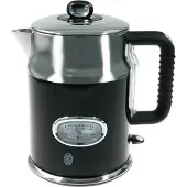 Russell Hobbs Wasserkocher Retro, Schwarz, 1,7 Liter