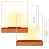 OEM Holz-LED-Lichtbasis-Set aus Acryl für Dekorationsdisplays