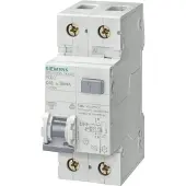 Siemens 5SU1656-7KK16 FI/LS-Schalter, 6 kA, 1P+N, Typ A, 300 mA, C-Char, In: 16 A, Un AC: 230 V 5SU16567KK16