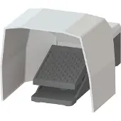 Siemens Fusstaster,einpedalig,1S+1OE, mit Haube, Metall, Grau, IP65, 138 mm, 171 mm, 297 mm