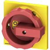 Siemens 3LD9284-3G Drehantrieb, Betätigungsknebel rot/gelb, für Isolierstoffkapselung, für 63-125A 3LD92843G