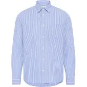Casual Friday Langarmhemd "Langarmhemd CFJansson", Herren, Gr. XXL, N-Gr, blau (vista blau), Obermaterial: 100% Baumwolle CO., Hemden Langarmhemd