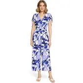 Betty Barclay Jumpsuit "Jumpsuit mit Eingrifftaschen", Damen, Gr. 46, EURO, weiß (weiß, blau), Obermaterial: 95% Polyester PES. 5% Elasthan EL., Overalls Jumpsuit