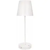 BRANDANI Altair LED-Touchlampe aus weißem Metall