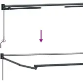 vidaXL Manuelle Gelenkarmmarkise mit LEDs Sand