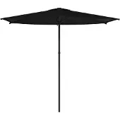 vidaXL Gartensonnenschirm 270 x 270 cm Polyester Rechtwinklig Schwarz