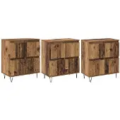 vidaXL Sideboards 3 stk. Altholz