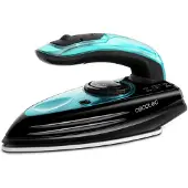 Cecotec GoForce 8000 Folding Titanium, Trocken- & Dampfbügeleisen, Titaniumsohle, 1,9 m, 53 g/min, Schwarz, Blau, 15 g/min