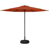 vidaXL Garten-Schirm mit Fuß 300 x 300 cm Polyester Rechtwinklig