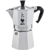 Bialetti Moka Express Espressokocher - Für Gas-/Elektroherd - Geeignet für 4 Tassen Silber