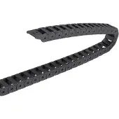 OEM 1m Kunststoff-Schlauchleitung mit offenen Kabelhaltern und Endanschlüssen 15x20mm