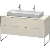 Duravit Waschtischunterschrank XSquare 140x54,8x77,8cm, 4 Schubk., steh., Taupe