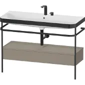 Duravit Möbelwaschtisch-Kombi Happy D.2 Plus 117,5x49cm, m Konso, 1 Lad, 2 HL, st-g m
