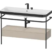 Duravit Möbelwaschtisch-Kombi Happy D.2 Plus 117,5x49cm, m Konso, 1 Lad, 2 HL, T m