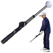 OEM Golftraininghilfe mit Teleskop für flexiblen Rhythmus, Trainingsständer für Golfpraktizierende