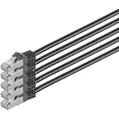 S-Conn S/CONN maximum connectivity 75513-W, 3 m, Cat7, S/FTP (S-STP), RJ-45, RJ-45, Schwarz