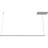 Lumicom Pendelleuchte Splint 1-flammig, Aluminium Matt, LED-Streifen, höhenverstellbar, 2cm breit, 2cm hoch