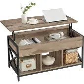 Vasagle Couchtisch, höhenverstellbarer Wohnzimmertisch, 50 x 100 x (46,5-62) cm