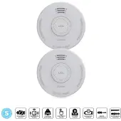 Alecto SD530 Rauchmelder 5-Jahres-Batterie fotoelektrisch EN 14604 2er-Pack