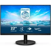 Philips V Line 222V8LA/00, 54,6 cm (21.5"), 1920 x 1080 Pixel, Full HD, LCD, 4 ms, Schwarz
