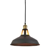 Azzardo Pendelleuchte New Axel Rost-Optik Braun höhenverstellbar Ø 31 x 150 cm