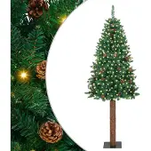 vidaXL Schlanker Weihnachtsbaum Grün 180 cm