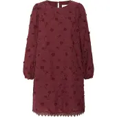 Cream Midikleid "Kleid CROlivia", Damen, Gr. 34, N-Gr, rot (zinfandel), Obermaterial: 100% Baumwolle CO., Kleider Midikleid