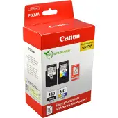 Canon Original Tintenpatronen PG-540 / CL-541 CMYK, Mixpack, schwarz, Tri-Colour