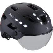 BBB Verbundene Kopfhörer mit Visier Cycling District | Größe M/L (54/60 cm)