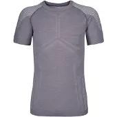 Falke Herren T-Shirt Wool-Tech Light, M, Grau, Uni, Schurwolle