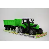 MAKSIK IMPORT Landwirtschaftlicher Spielzeugtraktor mit Motor, 55 cm lang, 15 cm breit, 16 cm hoch