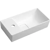 Hak MAXX Gussmarmor-Waschtisch 47x11x24cm, links