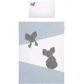 Belisima 3-teilige Bettwäsche Mouse 100/135 blau
