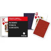Piatnik Opti Poker Double Deck, 55 Stück(e), 2 Deck(s), Junge/Mädchen, Kinder/Erwachsene, Box, 6,3 cm